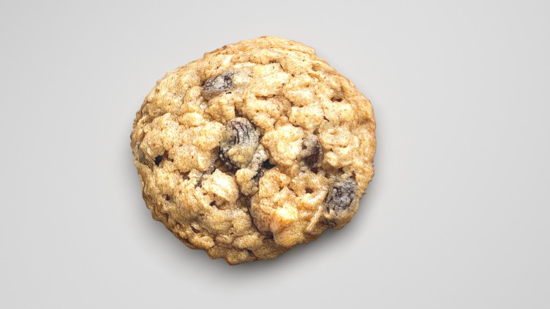 Oat Flakes Round Cracker 3D मॉडल .c4d .max .obj .3ds .fbx .stl .blend 