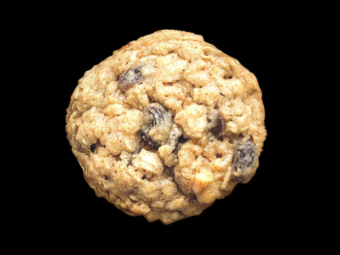 Oat Flakes Round Cracker 3D मॉडल