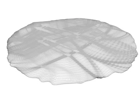 Kerupuk Bulat Serpihan Oat Model 3D