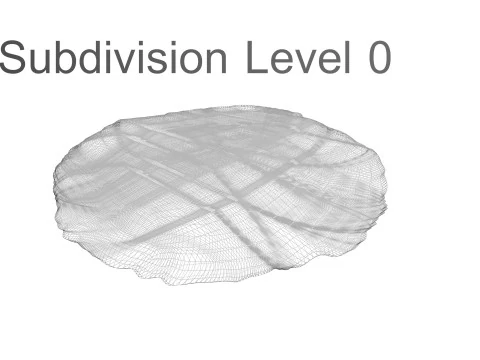 Kerupuk Bulat Serpihan Oat Model 3D