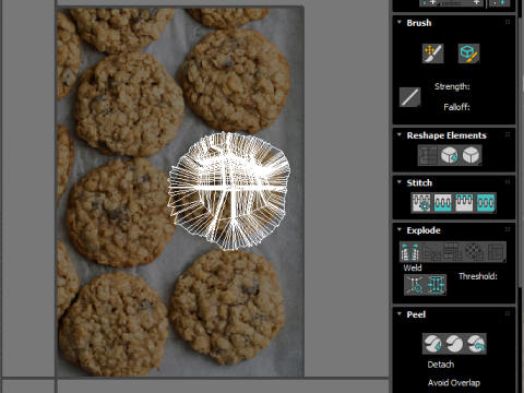 Oat Flakes Round Cracker 3D मॉडल
