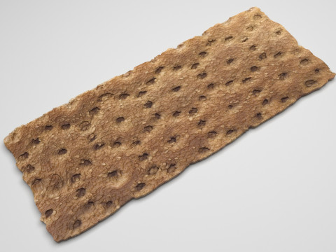 Brown Cracker Bread 3D Model