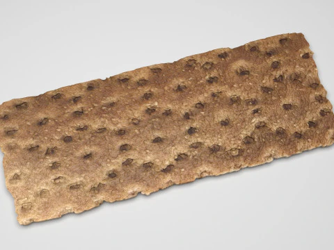 Brown Cracker Bread 3D Model