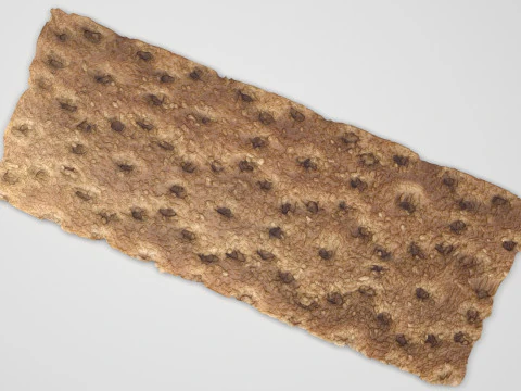 Brown Cracker Bread 3D Model
