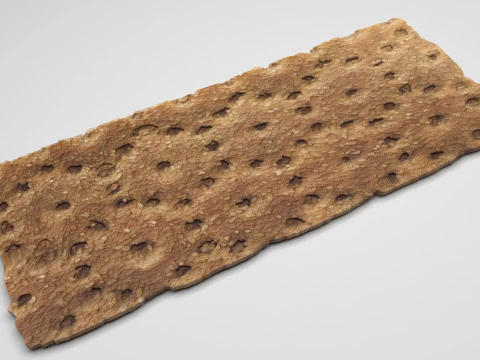 Brown Cracker Bread 3D Model