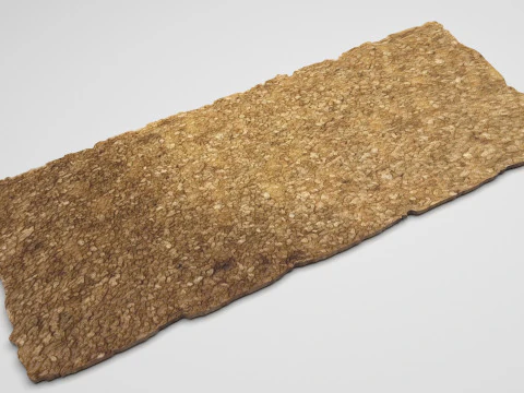 Brown Cracker Bread 3D Model