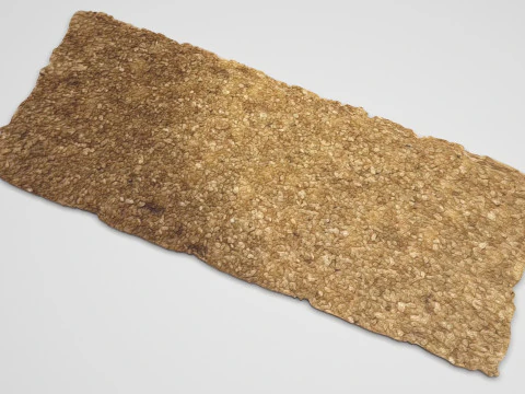 Brown Cracker Bread 3D Model