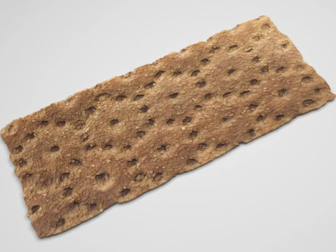 Brown Cracker Bread 3D Model