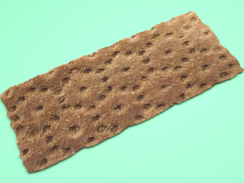 Brown Cracker Bread 3D Model