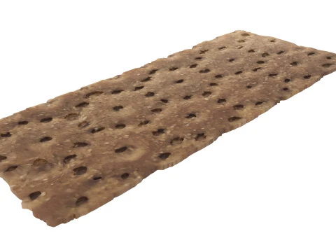 Brown Cracker Bread 3D Model