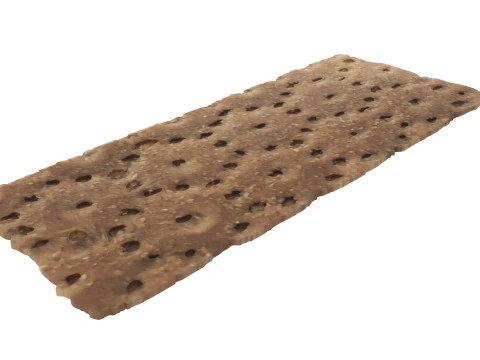 Brown Cracker Bread 3D Model