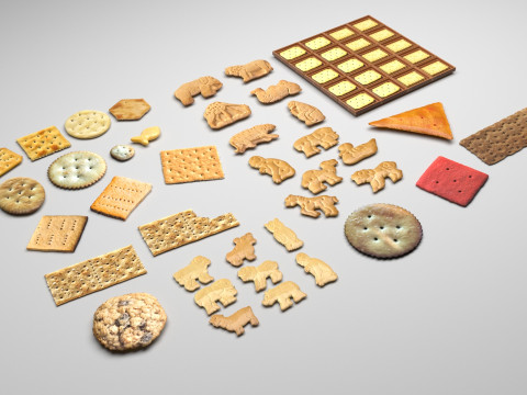 Crackers Collection 3D Model