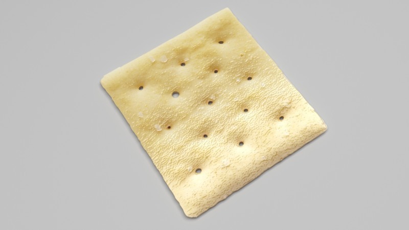 Square Cracker Model 3D .c4d .max .obj .3ds .fbx .stl .blend 