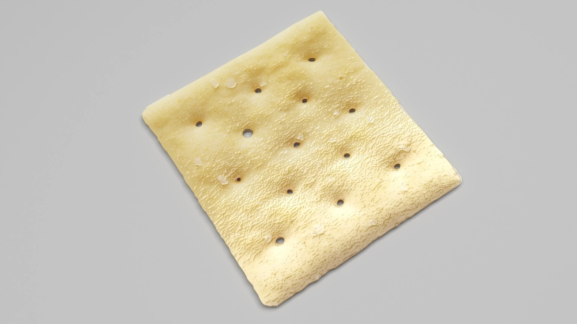 Square Cracker 3D Model .c4d .max .obj .3ds .fbx .stl .blend 
