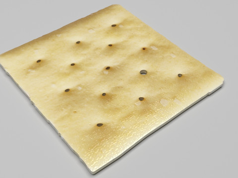 Square Cracker Model 3D