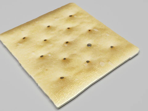 Square Cracker 3D Model