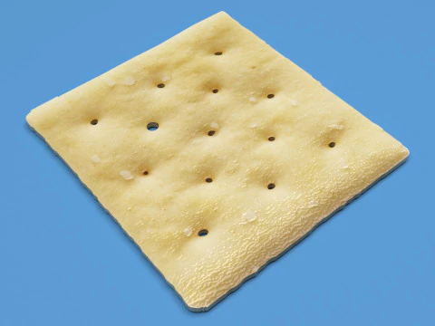 Square Cracker 3D Model