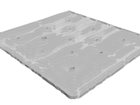 Square Cracker Model 3D