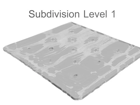 Square Cracker 3D Model