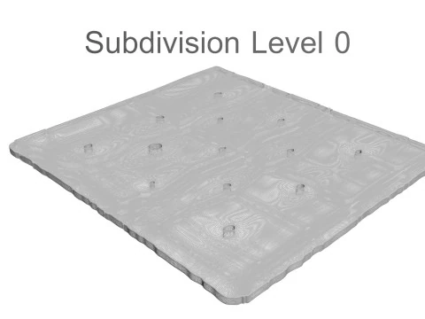 Square Cracker 3D Model