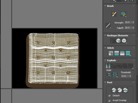 Square Cracker Model 3D