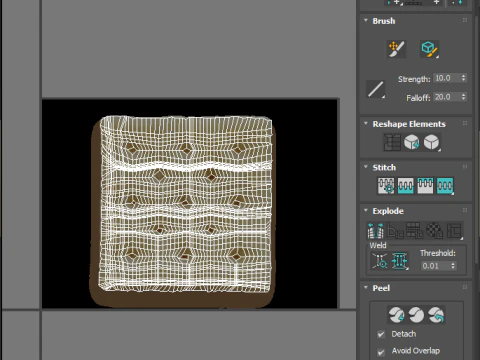 Square Cracker 3D Model