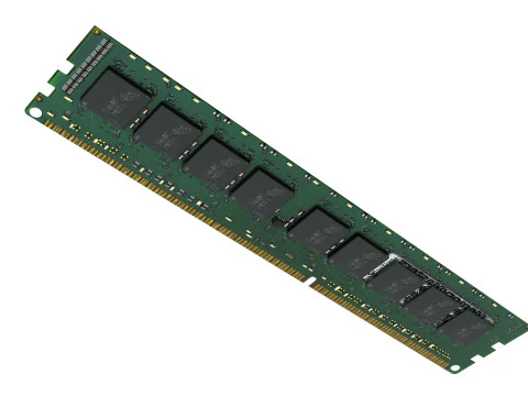 DDR4 SDRAM Memory Module 3D Model