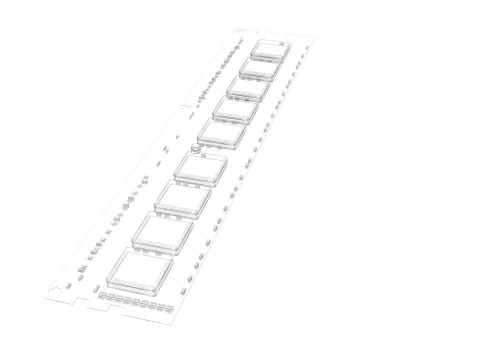 DDR4 SDRAM Memory Module 3D Model