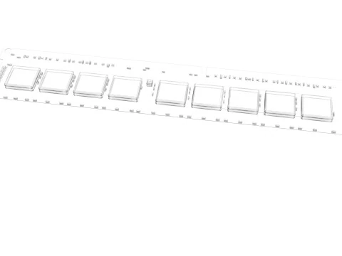 DDR4 SDRAM Memory Module 3D Model