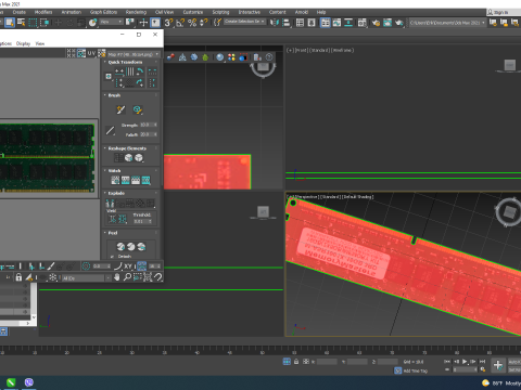 DDR4 SDRAM Memory Module 3D Модель