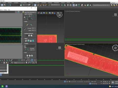 DDR4 SDRAM Memory Module 3D Model