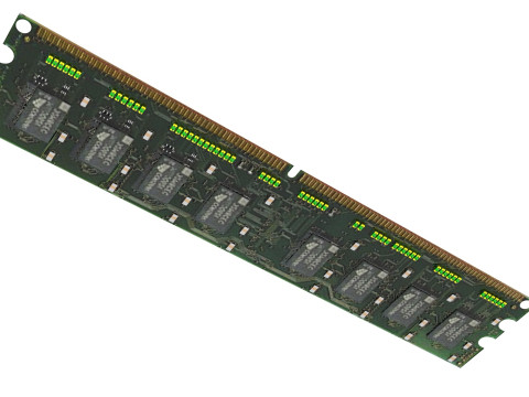 DDR4 SDRAM Memory Module 3Dモデル