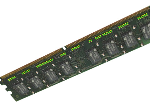 DDR4 SDRAM Memory Module 3Dモデル
