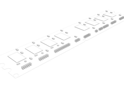 DDR4 SDRAM Memory Module 3Dモデル