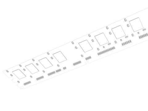 DDR4 SDRAM Memory Module 3Dモデル