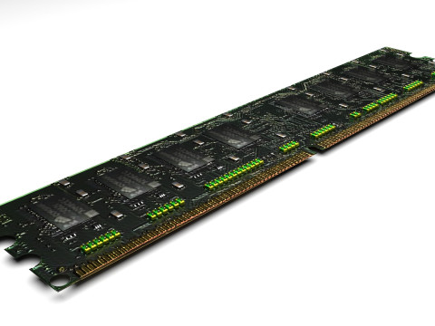 DDR4 SDRAM Memory Module 3Dモデル