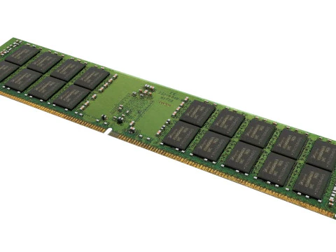 DDR4 SDRAM Memory Module 3D Model
