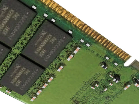 DDR4 SDRAM Memory Module 3D Model
