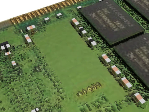 DDR4 SDRAM Memory Module 3D Model