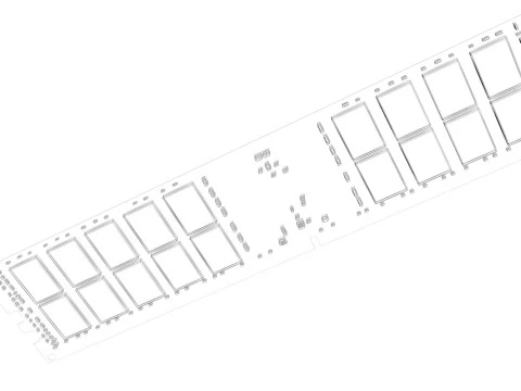 DDR4 SDRAM Memory Module 3D Model