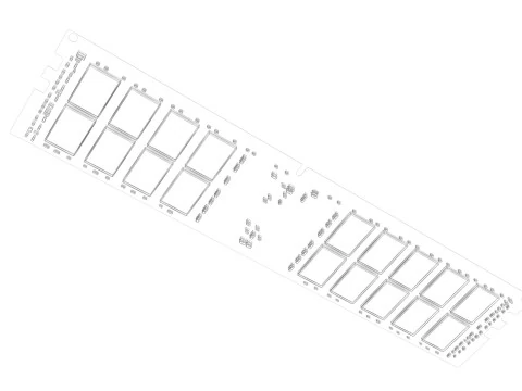 DDR4 SDRAM Memory Module 3D Model