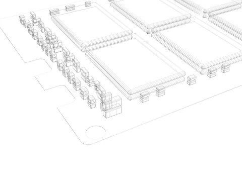 DDR4 SDRAM Memory Module 3D Model