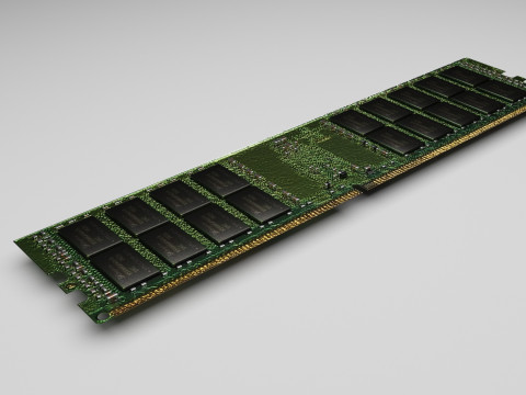 DDR4 SDRAM Memory Module Modèle 3D