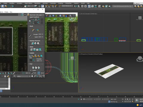 DDR4 SDRAM Memory Module 3D Model