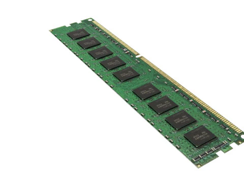 DDR4 SDRAM 메모리 모듈 3D 모델