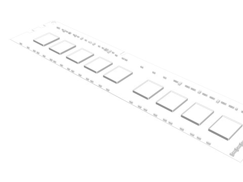 DDR4 SDRAM Memory Module Modèle 3D