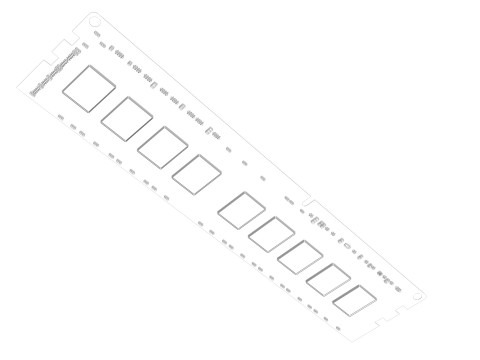 DDR4 SDRAM Memory Module Modèle 3D