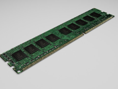 DDR4 SDRAM Memory Module Modèle 3D