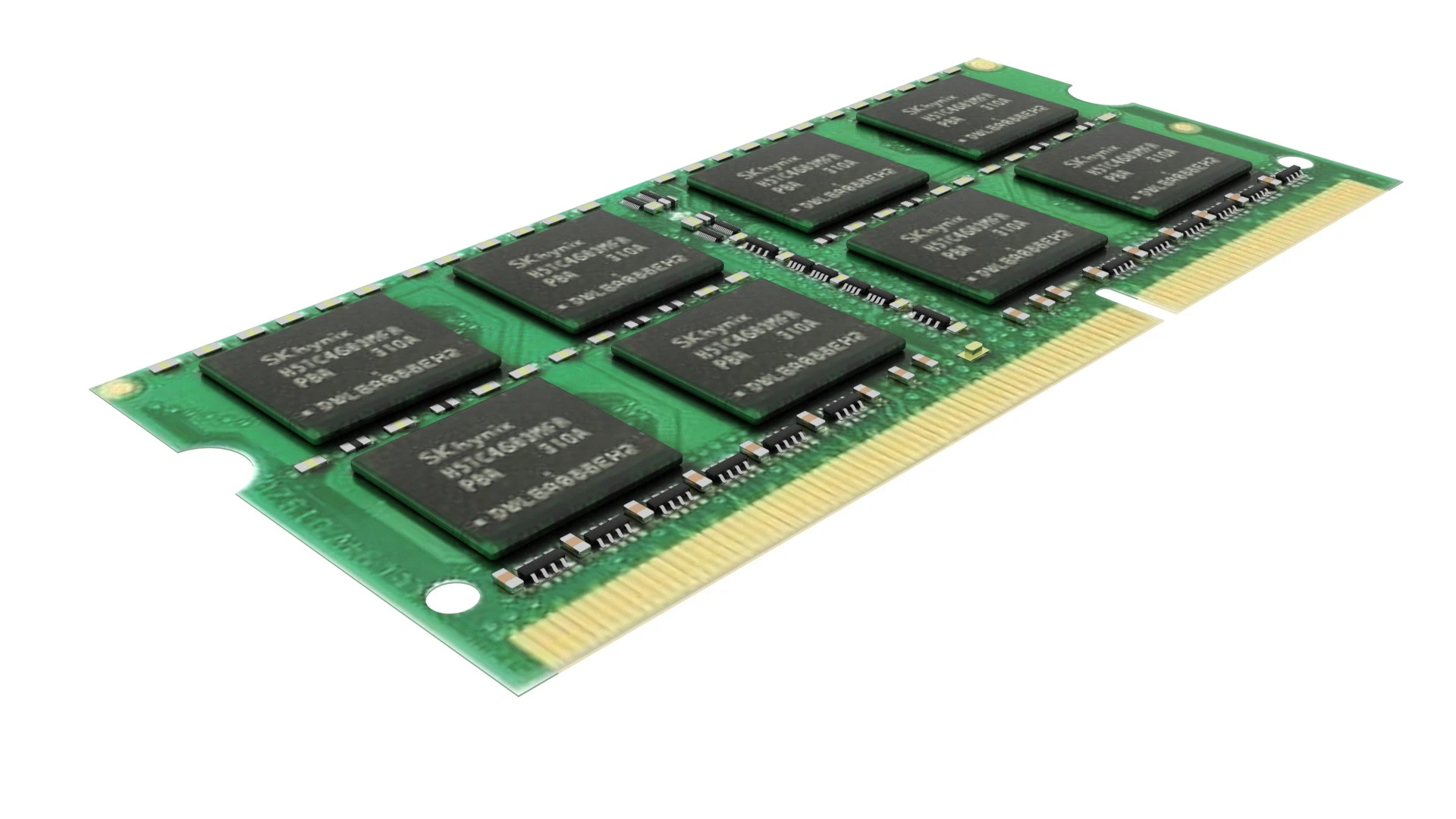 RAM SO-DIMM 3D Model .c4d .max .obj .3ds .fbx .stl .blend 