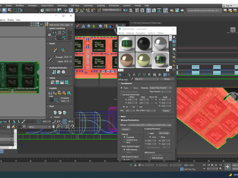 RAM SO-DIMM 3D मॉडल